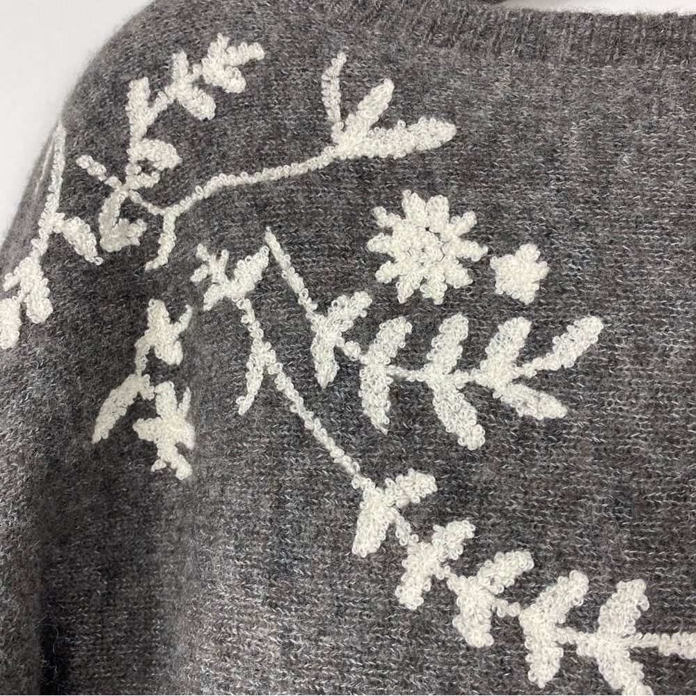 Sundance “Anya” charcoal grey wool blend sweater sz M - Picture 6 of 7